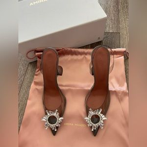 BrandNew Amina Muaddi Begum Sandals US7